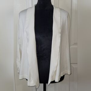 *Simply Styled Women's Pulled Elastic Long Sleeves Cardigan Cream